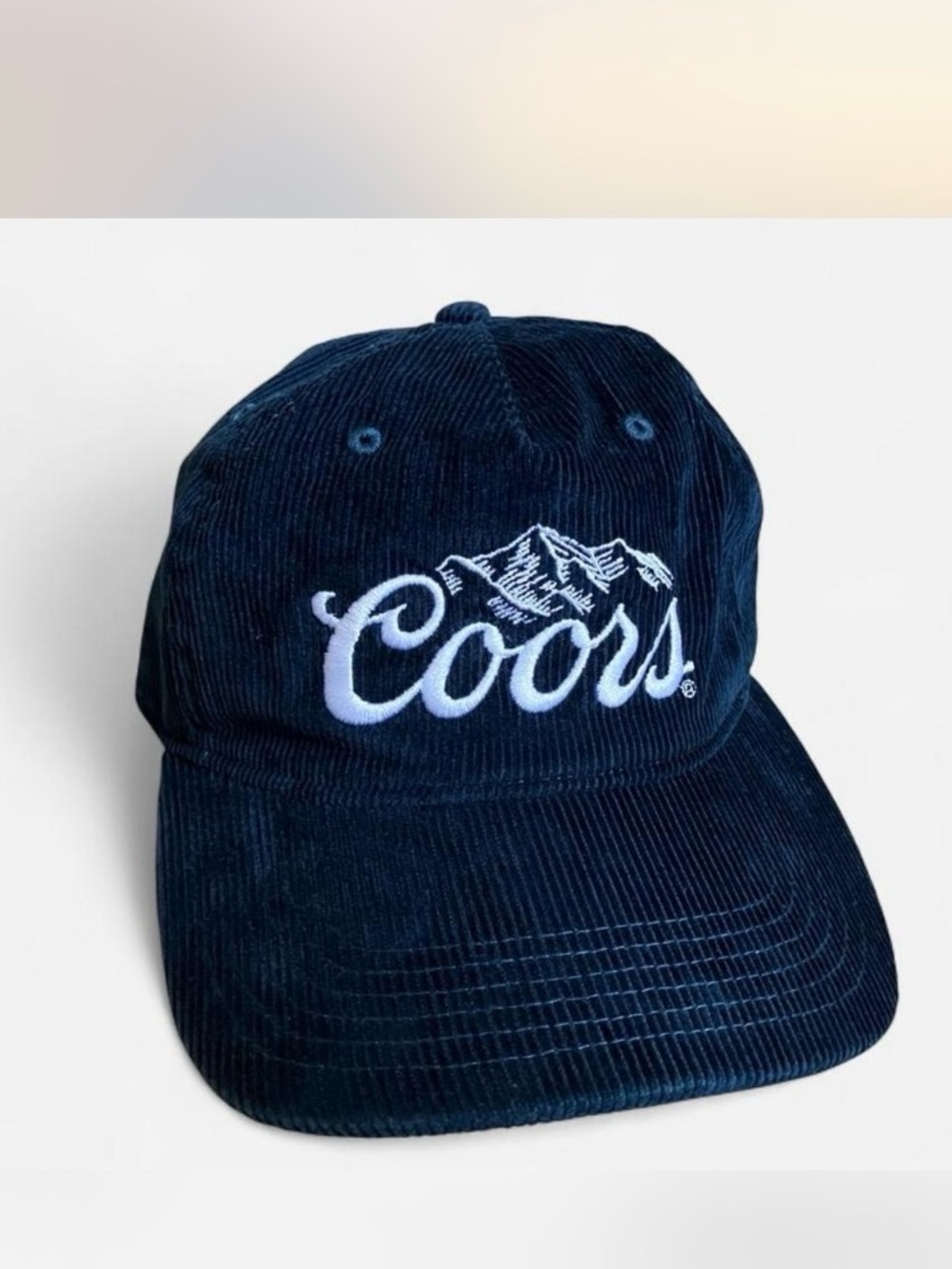 Coors Navy Corduroy Baseball Cap - Men's Hat